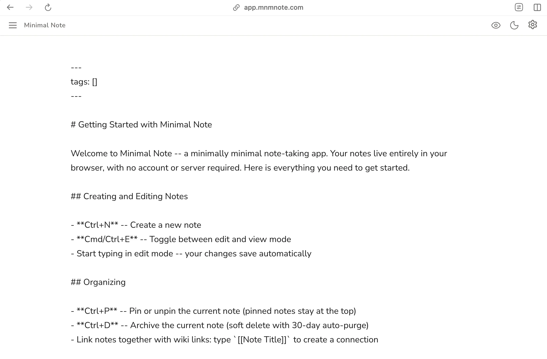 Plain text editing